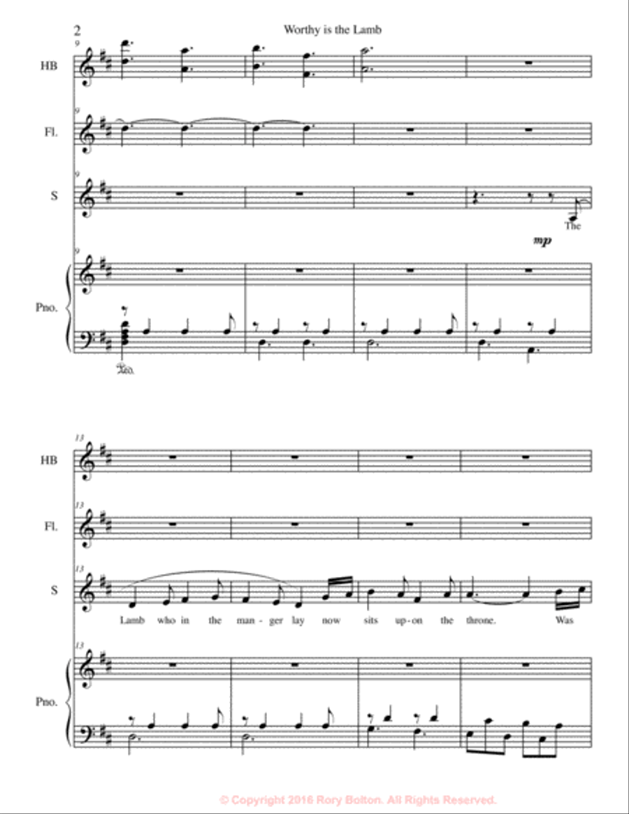 Worthy is the Lamb Choir scores gallery preview page 3