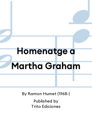 Homenatge a Martha Graham