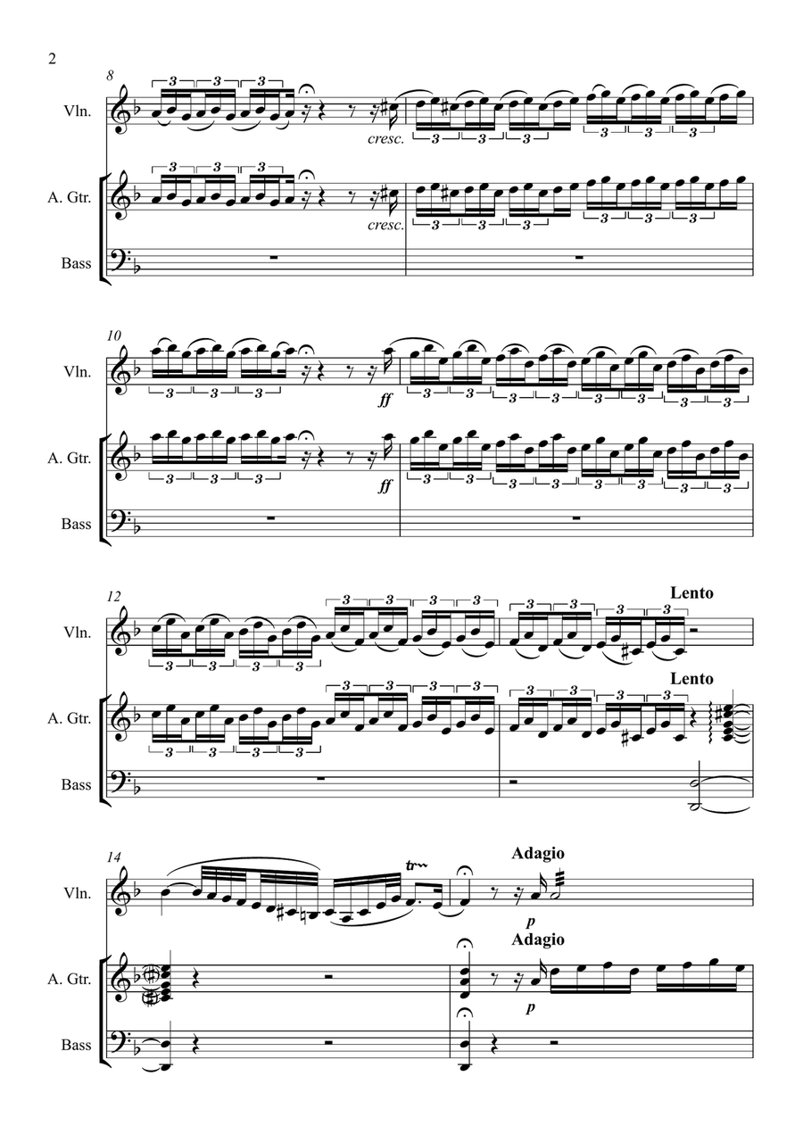 Toccata and Fugue in D minor (BWV 565) Small Ensemble scores gallery preview page 2