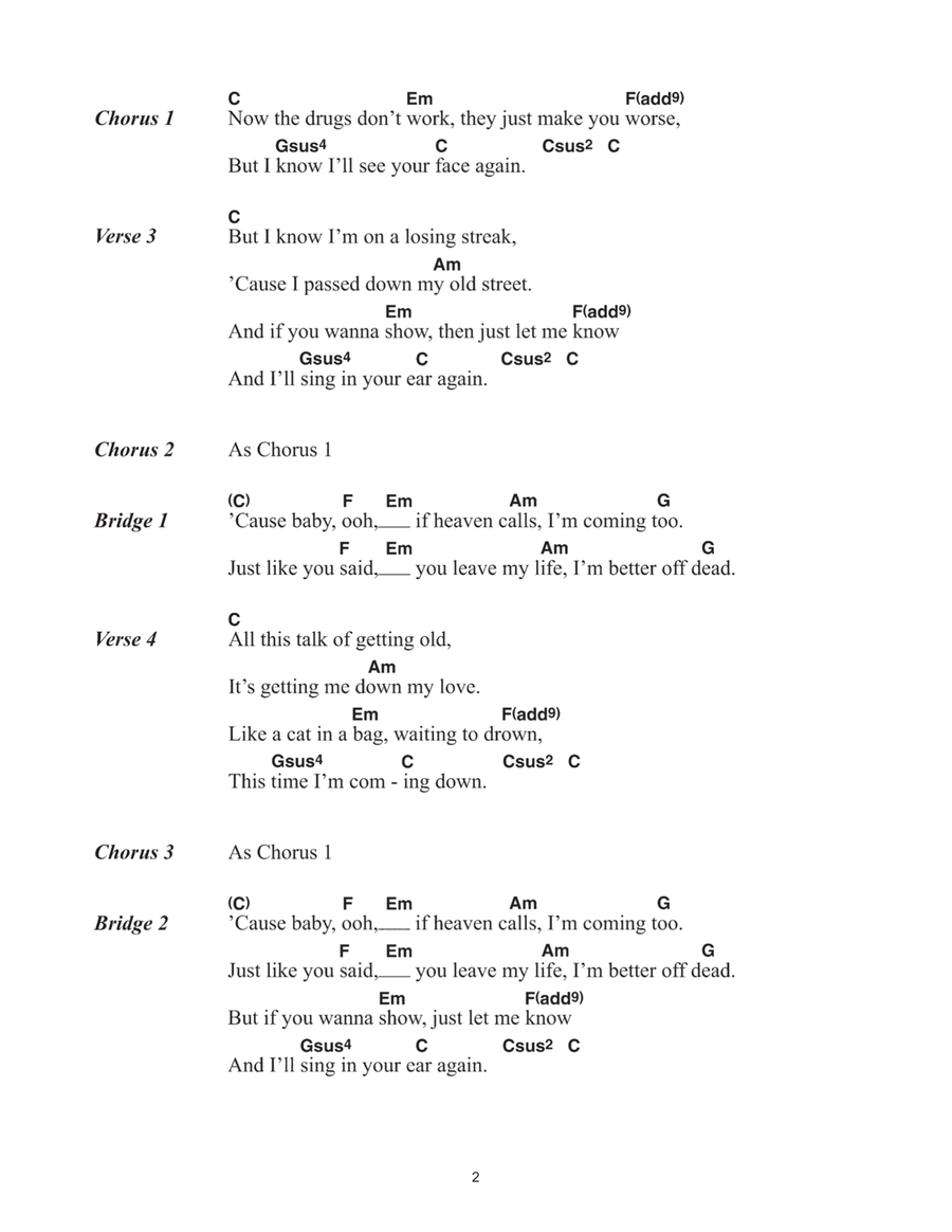 The Drugs Don't Work Acoustic Guitar scores gallery preview page 2