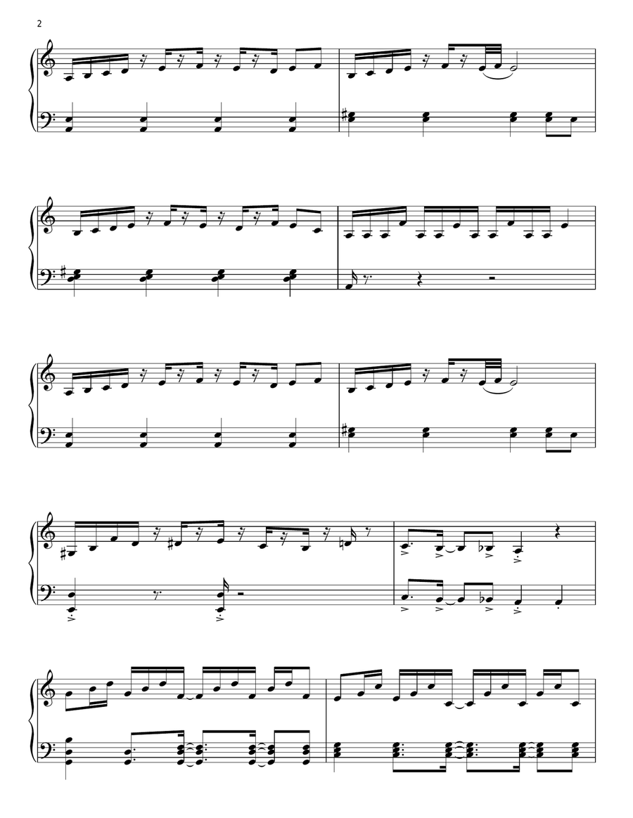 Diablo Rojo Diablo Rojo Piano Solo scores gallery preview page 2
