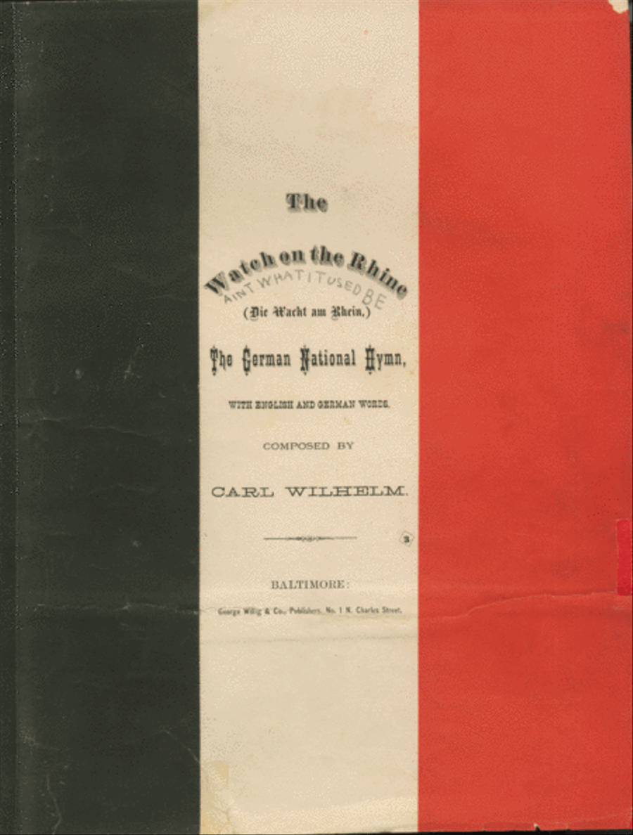 The Watch on the Rhine (Die Wacht am Rhein), The German National Hymn Voice scores gallery preview page 1