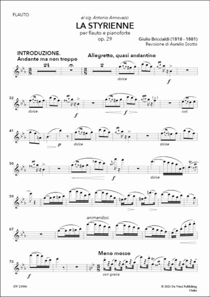 La Styrienne, for Flute and Piano