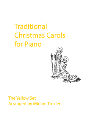 Book cover for Traditional Christmas Carols for Piano: Yellow Set