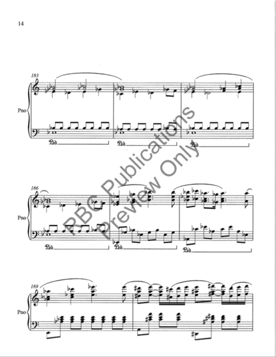 Three Preludes Piano Solo scores gallery preview page 17