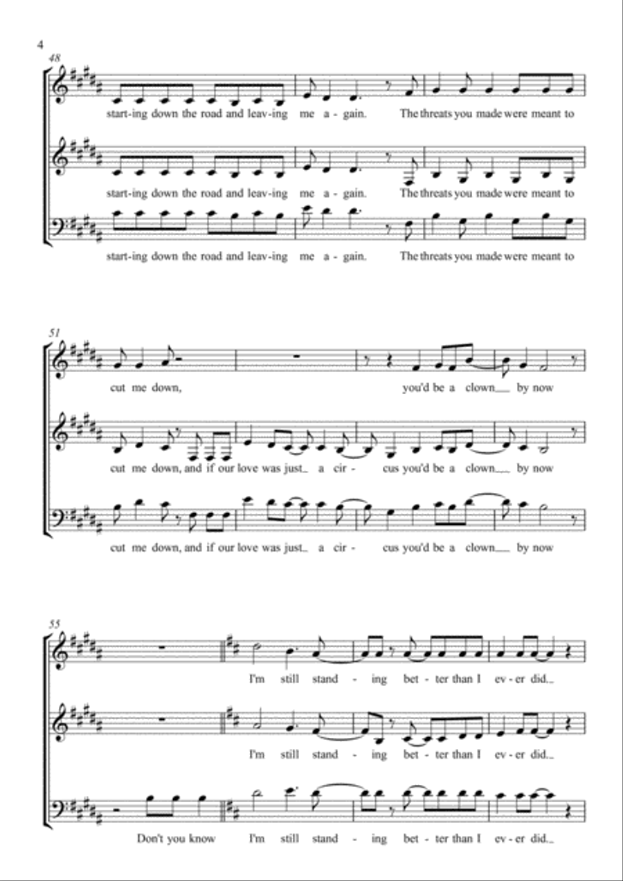 I'm Still Standing I'm Still Standing 3-Part scores gallery preview page 4