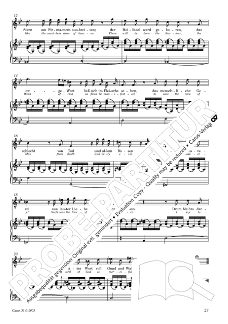 Magnify the Lord, my soul (Meine Seel erhebt den Herren) 4-Part scores gallery preview page 28