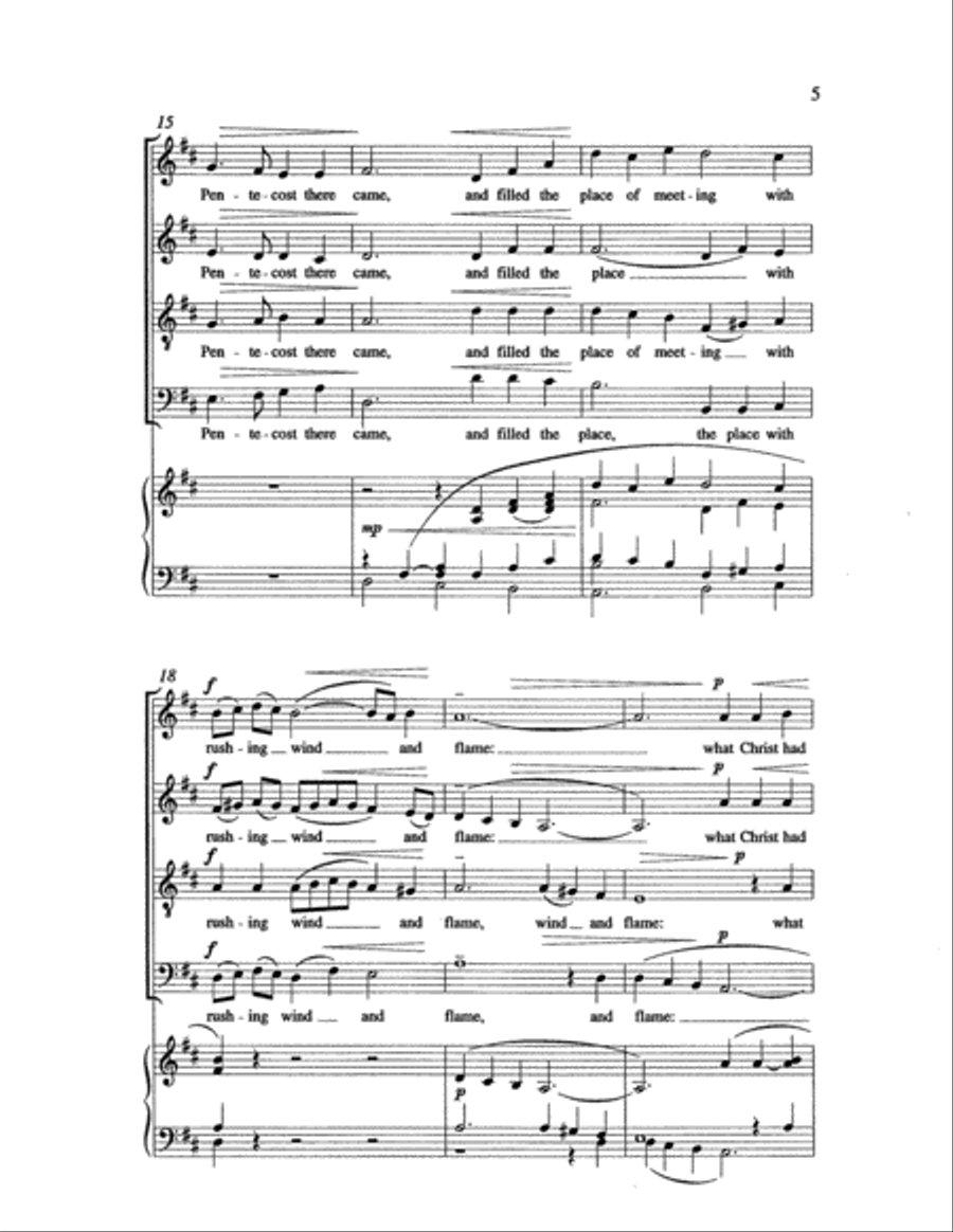 A Mighty Sound from Heaven 4-Part scores gallery preview page 5