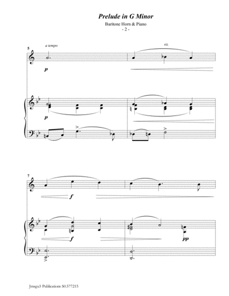Scriabin: Prelude in G Minor for Baritone Horn & Piano image number null