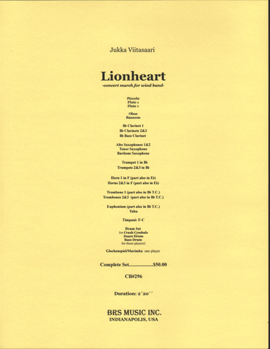 Jukka Viitasarri : Lionsheart