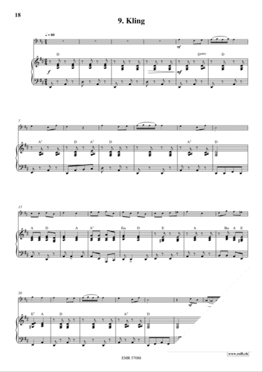 18 Christmas Songs Bass Recorder scores gallery preview page 12