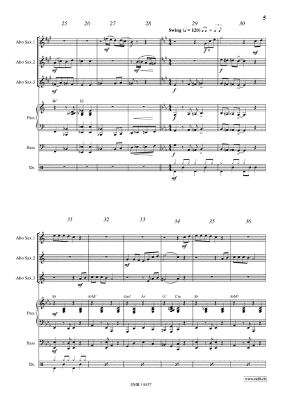Yankee Doodle Alto Saxophone scores gallery preview page 5
