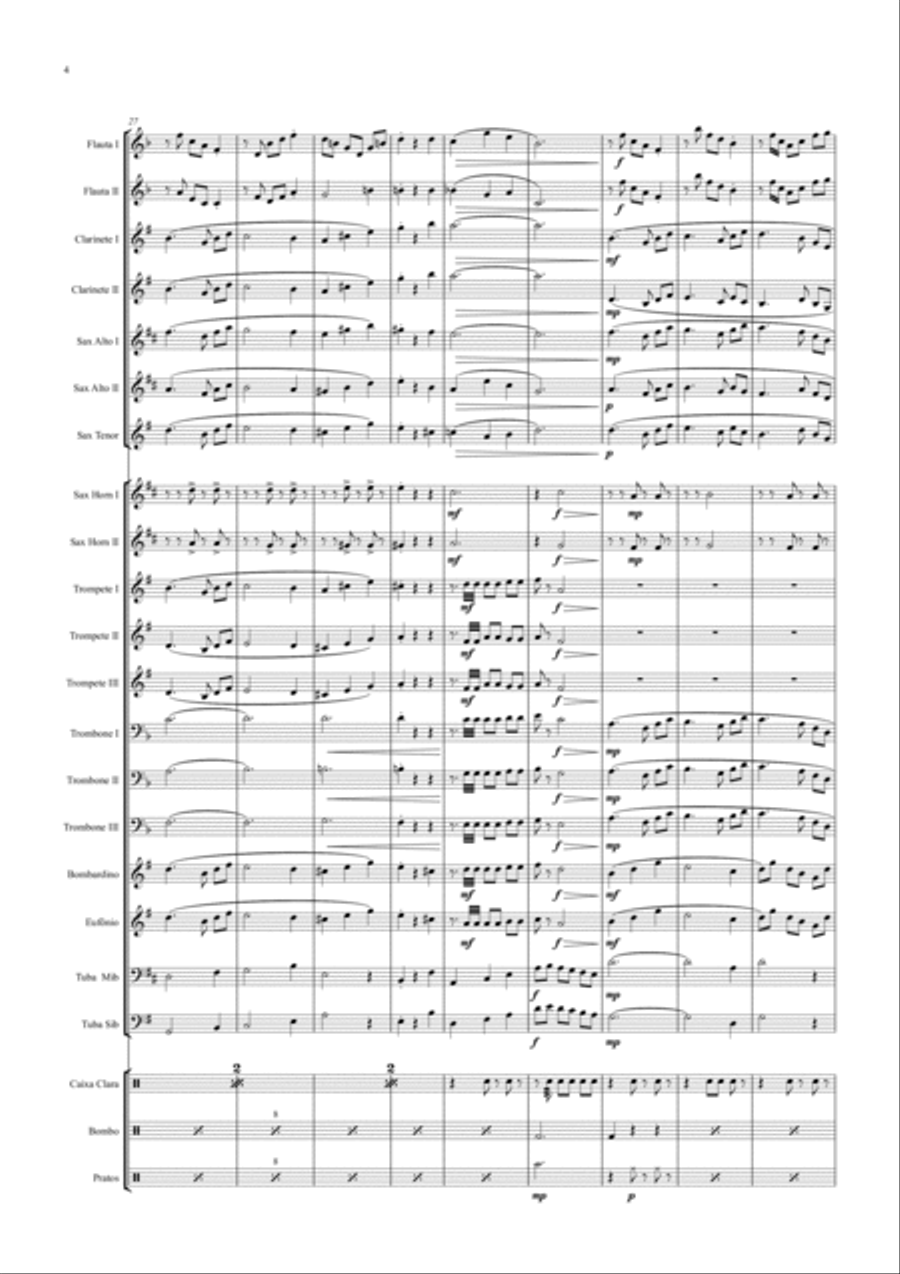Valsa da Rainha da Borborema Full Orchestra scores gallery preview page 4