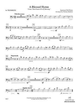 A Blessed Hymn: 1st Trombone