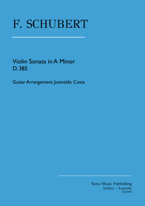 Schubert: Violin Sonata in A Minor D.385 - Guitar Arrangement