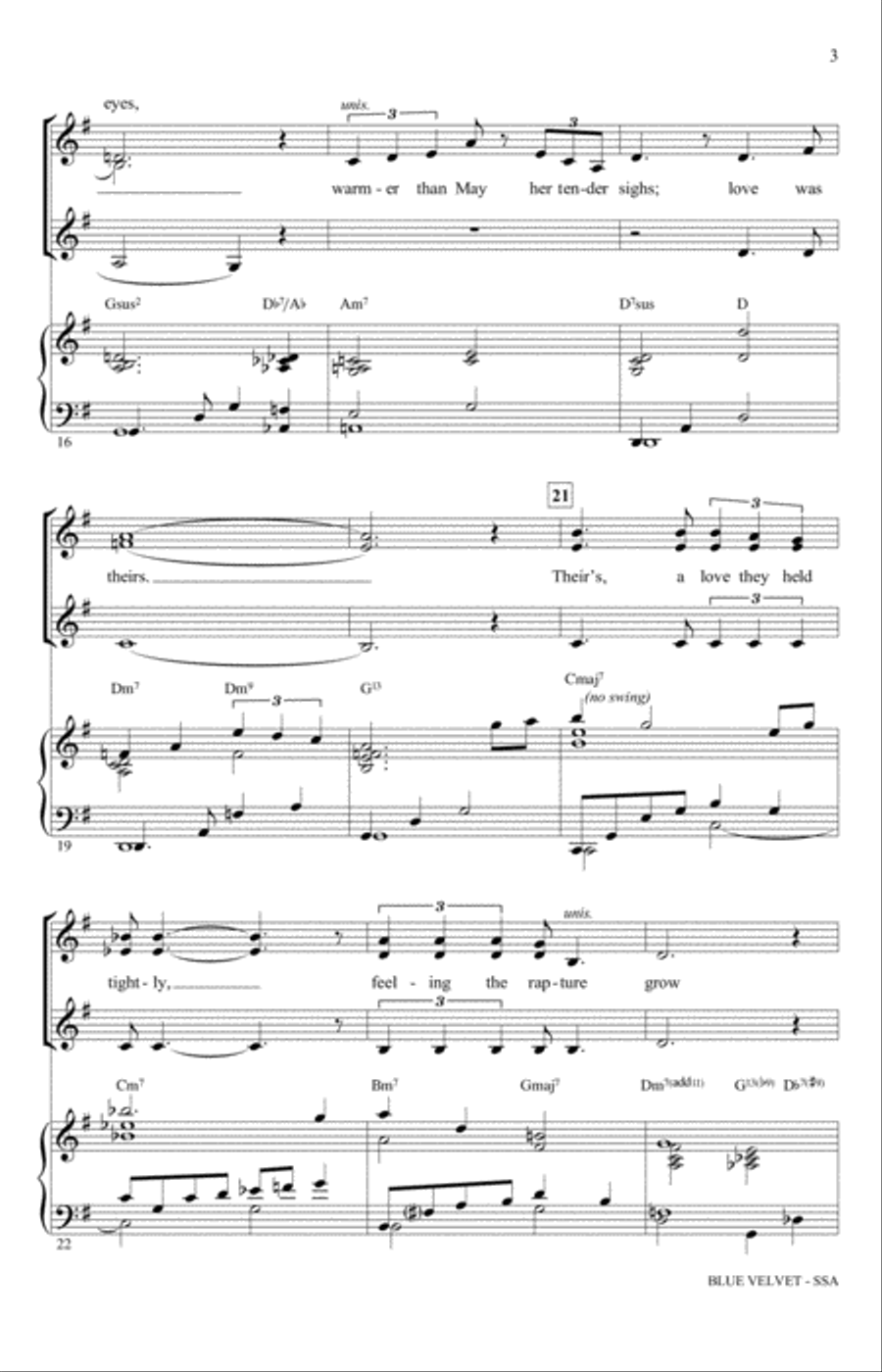 Blue Velvet Blue Velvet SSA scores gallery preview page 3