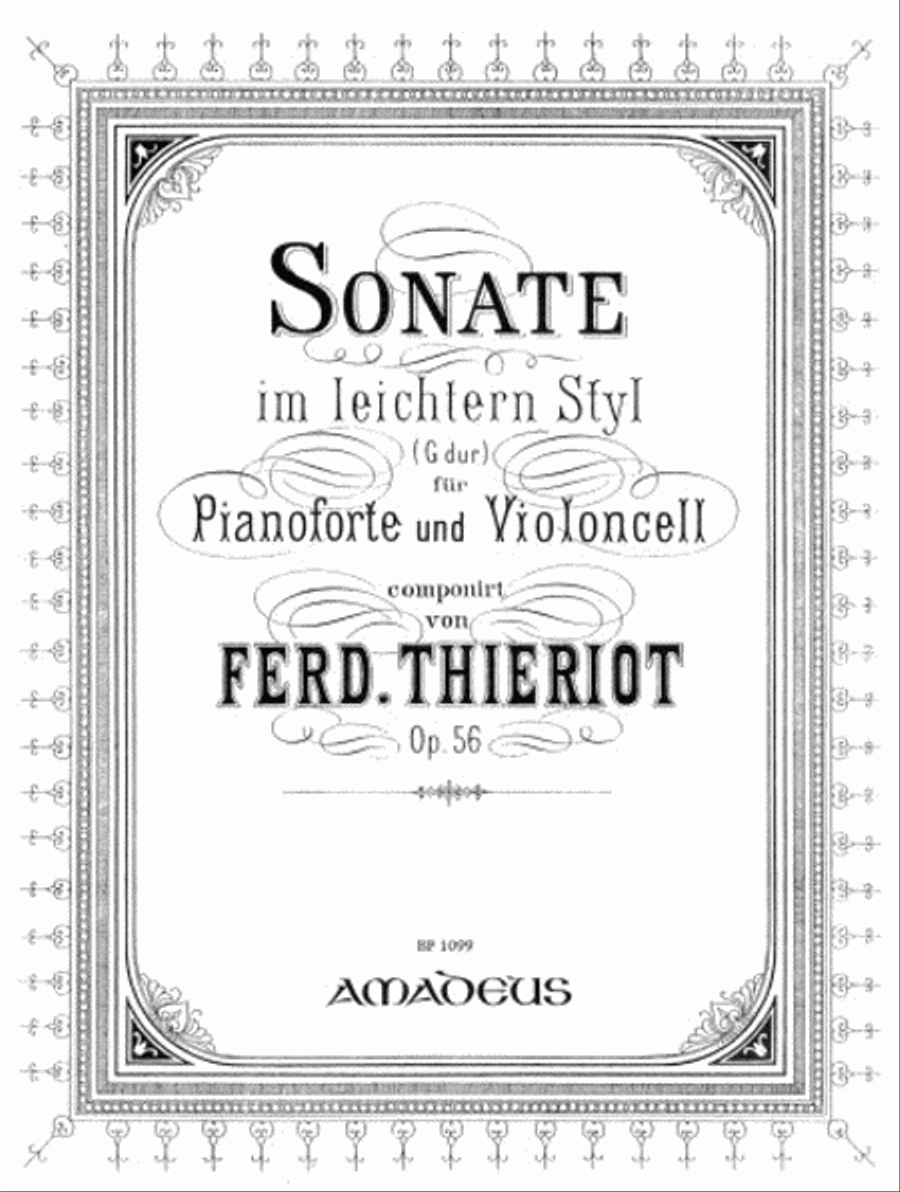 Sonata in easy style op. 56 Piano Accompaniment scores gallery preview page 1