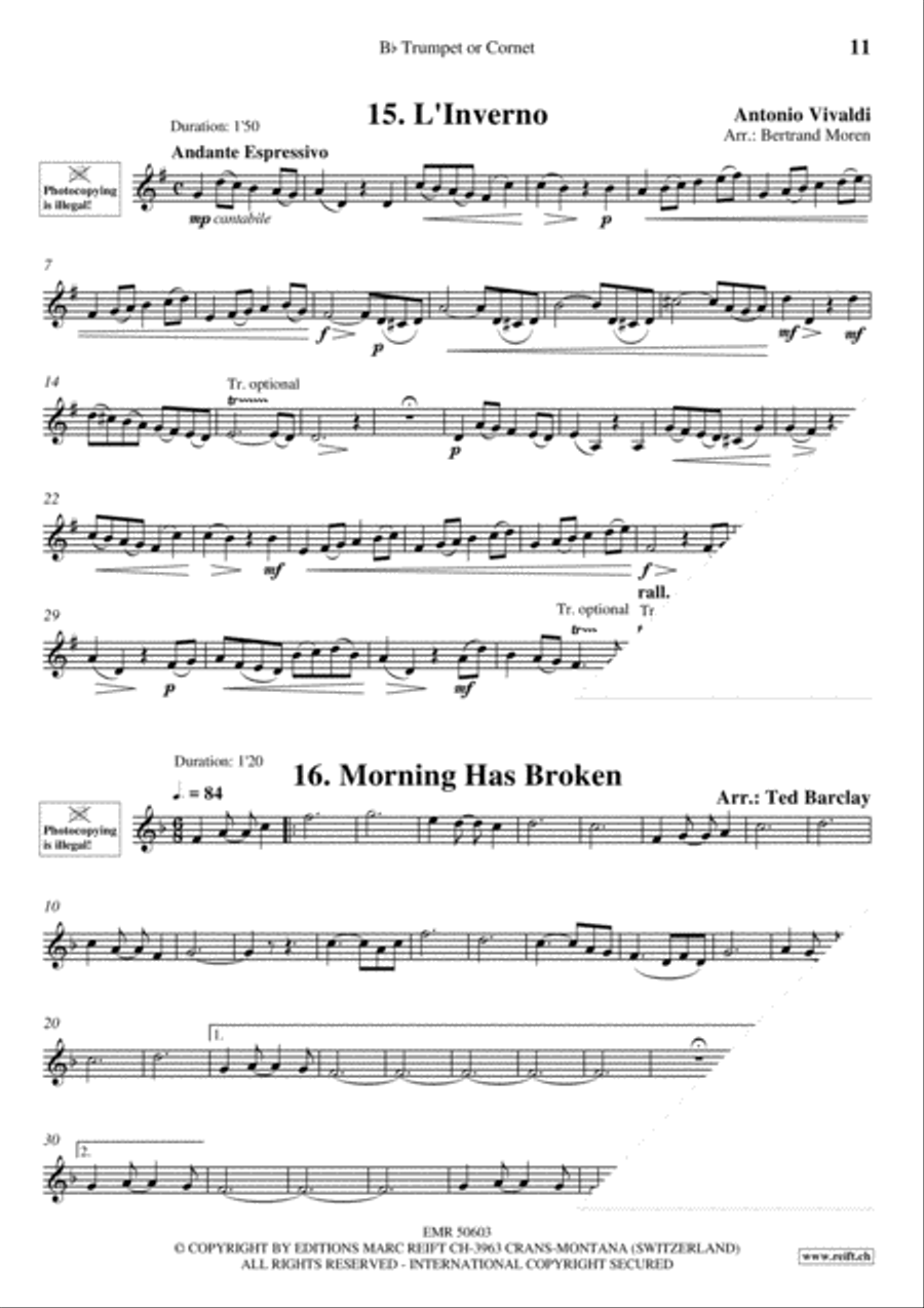 20 Slow Melodies Volume 1 Cornet scores gallery preview page 13