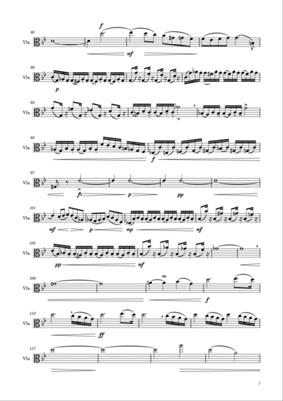Franz Schubert - Arpeggione Sonata, D.821 in g minor - For Viola Solo Original Viola Solo scores gallery preview page 3