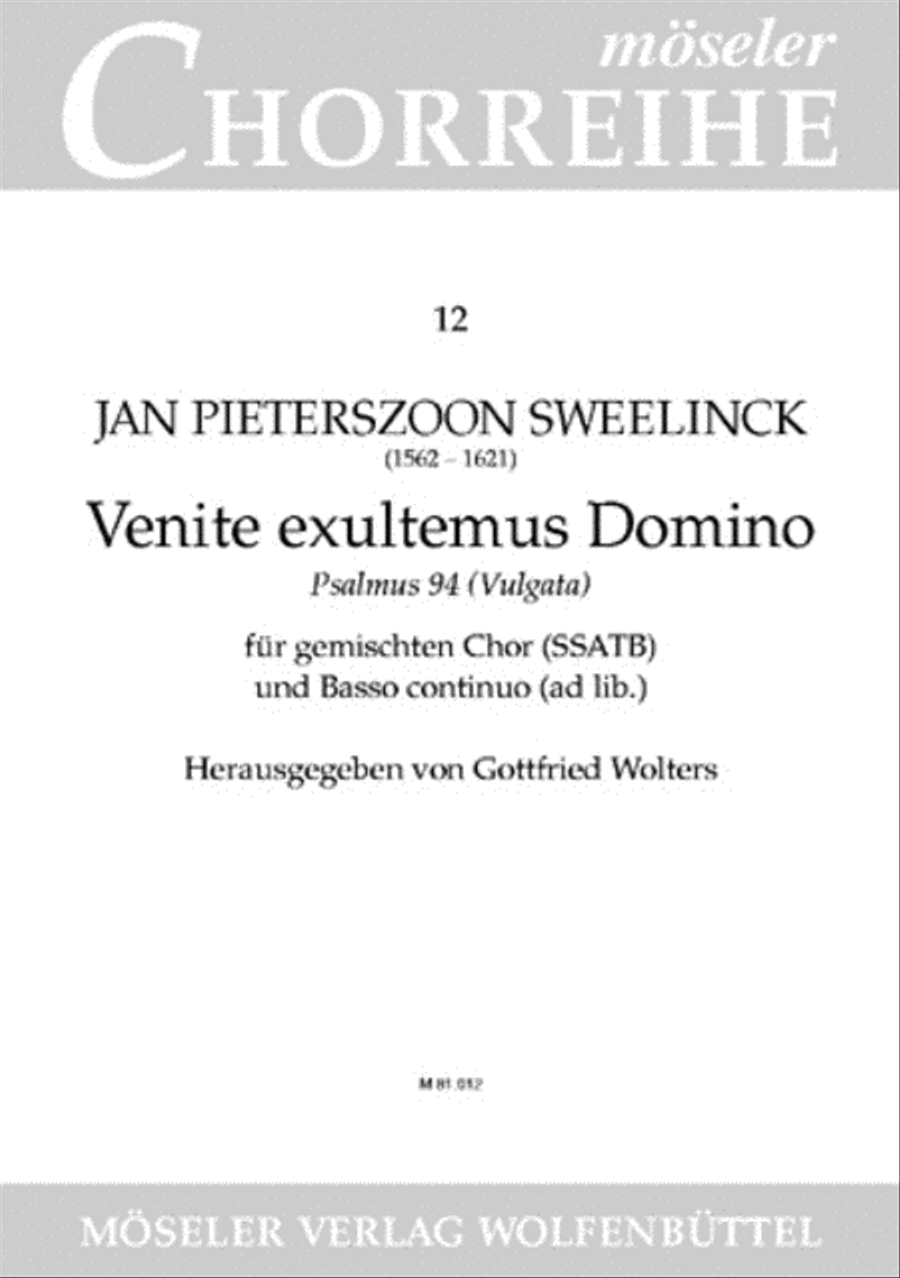 Venite exultemus Domino SSATB scores gallery preview page 1