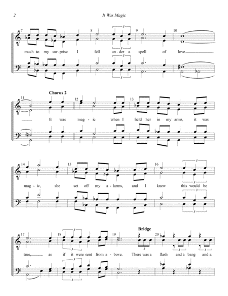 It Was Magic It Was Magic TTBB scores gallery preview page 2