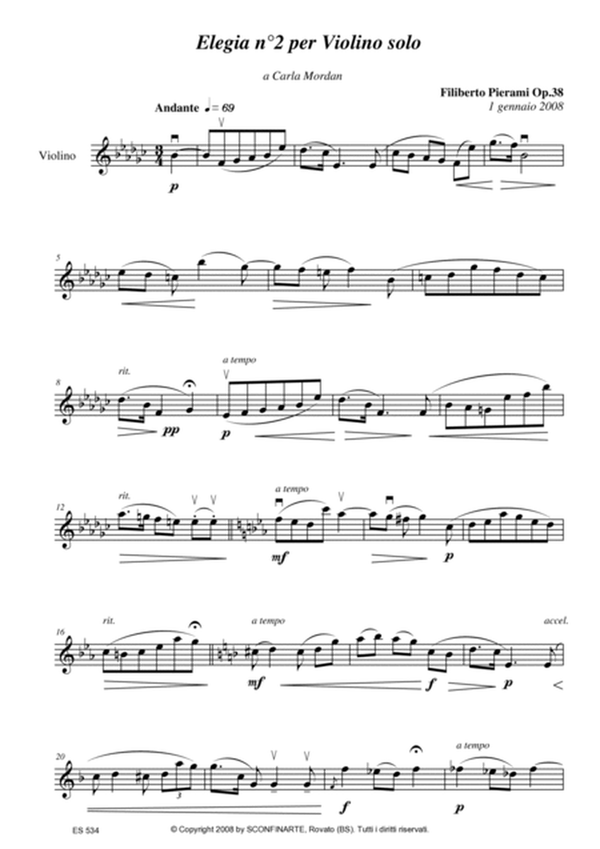 Filiberto PIERAMI: ELEGIA N.2 Op.38 (ES 534)