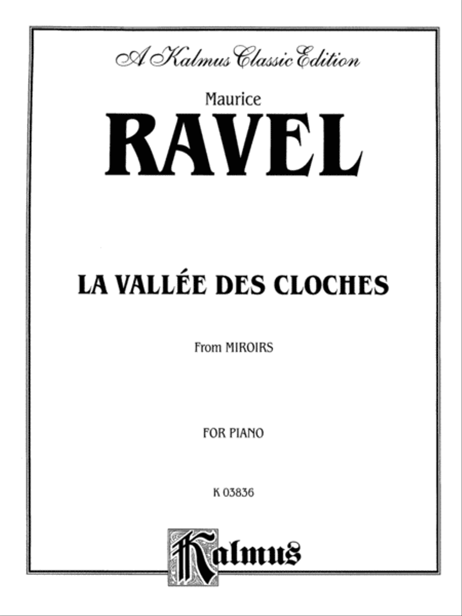 Ravel: La Vallée des Cloches Piano Solo scores gallery preview page 1