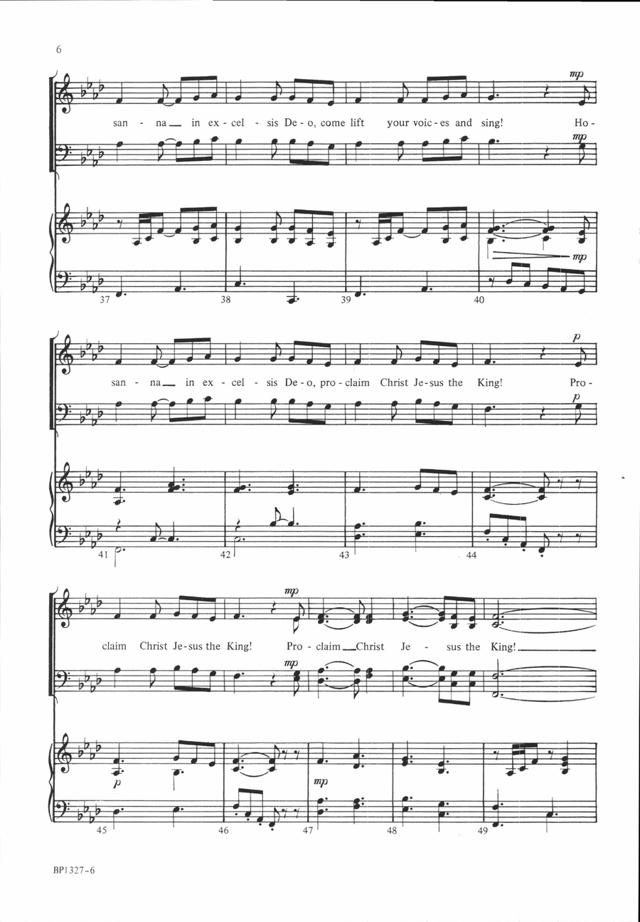 Hosanna in Excelsis Deo! 4-Part scores gallery preview page 5