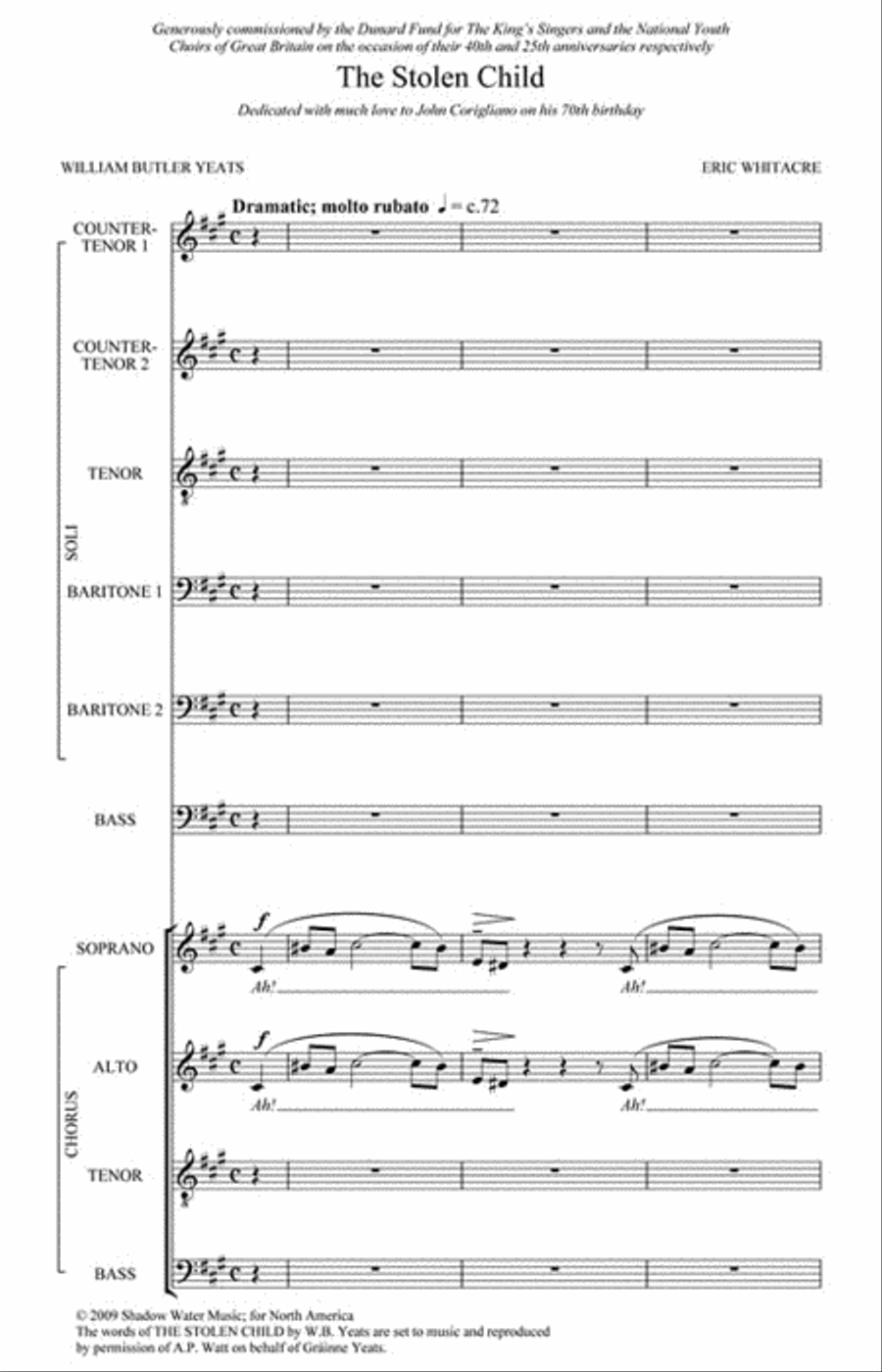 The Stolen Child 4-Part scores gallery preview page 2