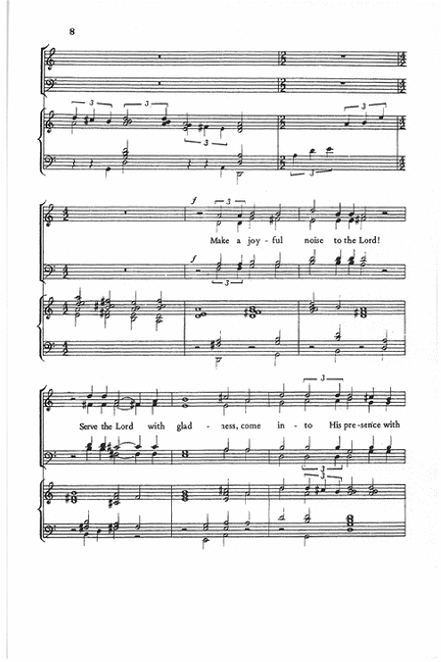 Psalm 100 Psalm 100 Choir scores gallery preview page 8