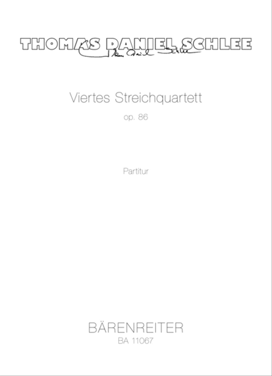 Viertes Streichquartett, op. 86 (2014–2015) String Quartet scores gallery preview page 1