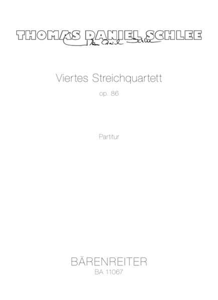 Viertes Streichquartett, op. 86 (2014-2015)