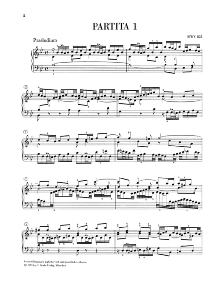 Six partitas BWV 825-830