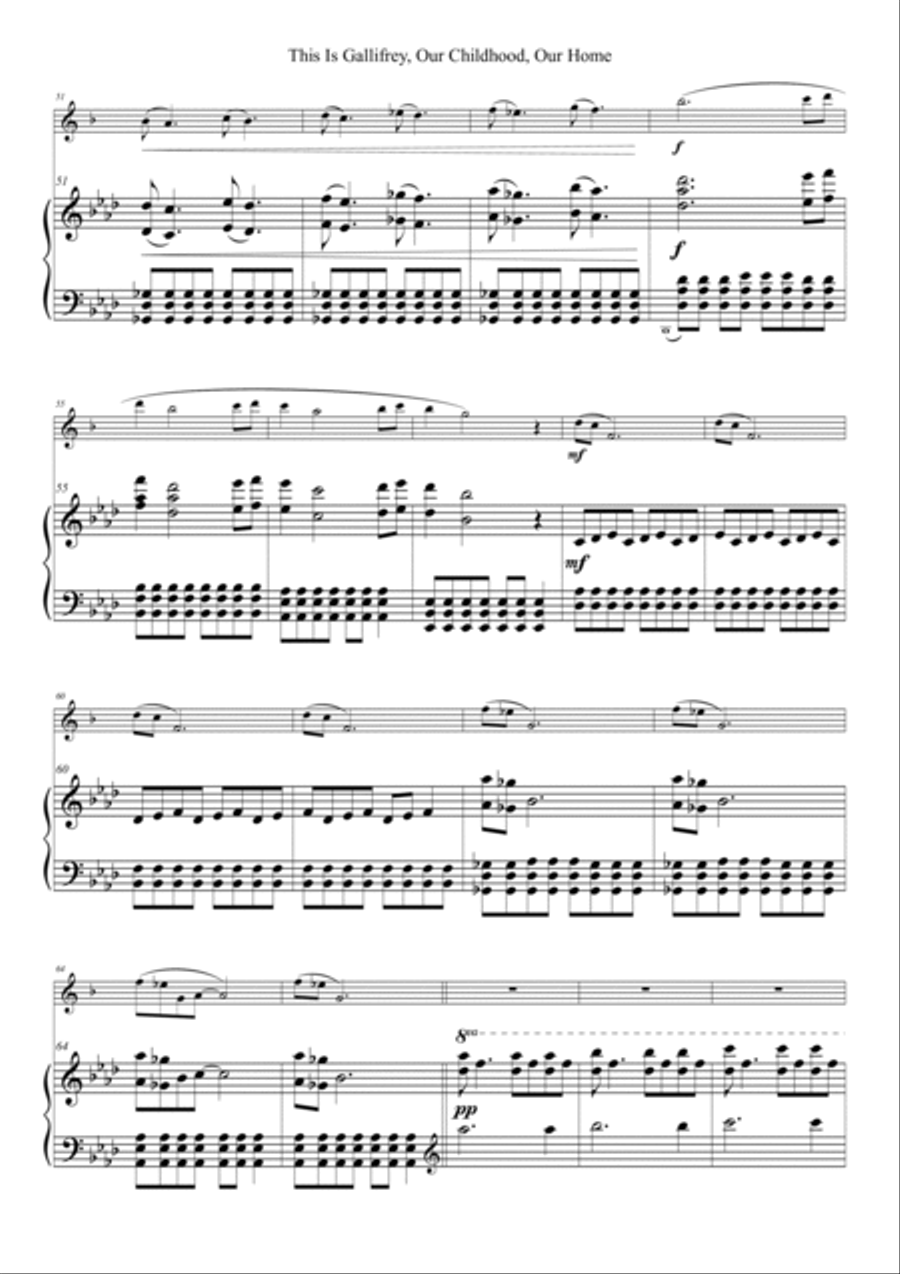 This Is Gallifrey: Our Childhood. Our Home Alto Saxophone scores gallery preview page 5