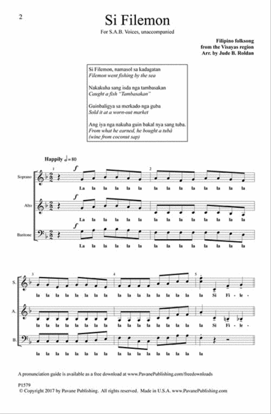 Si Filemon 3-Part scores gallery preview page 2