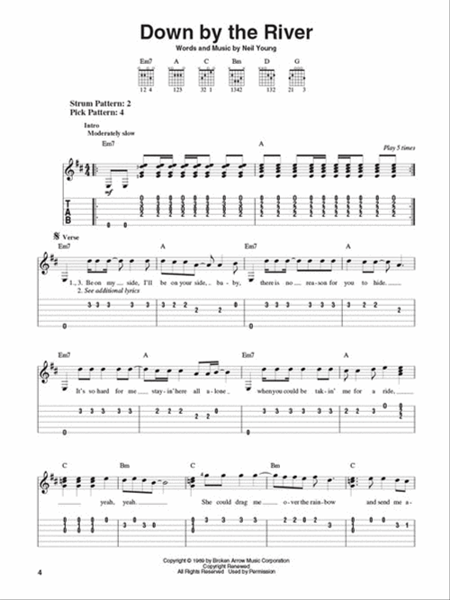 Neil Young – Greatest Hits Guitar Tablature scores gallery preview page 4