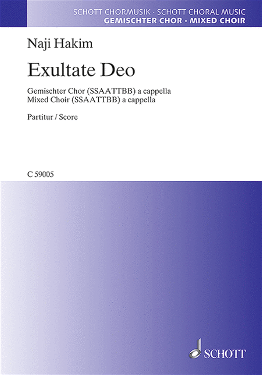 Exultate Deo SSAATTBB scores gallery preview page 1