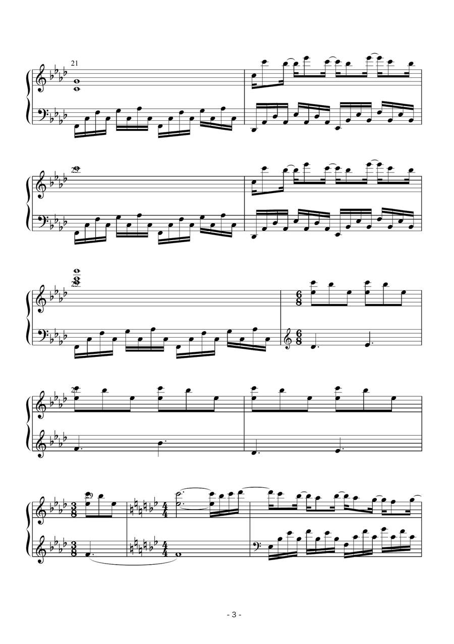 Rainy Reverie Piano Solo scores gallery preview page 4