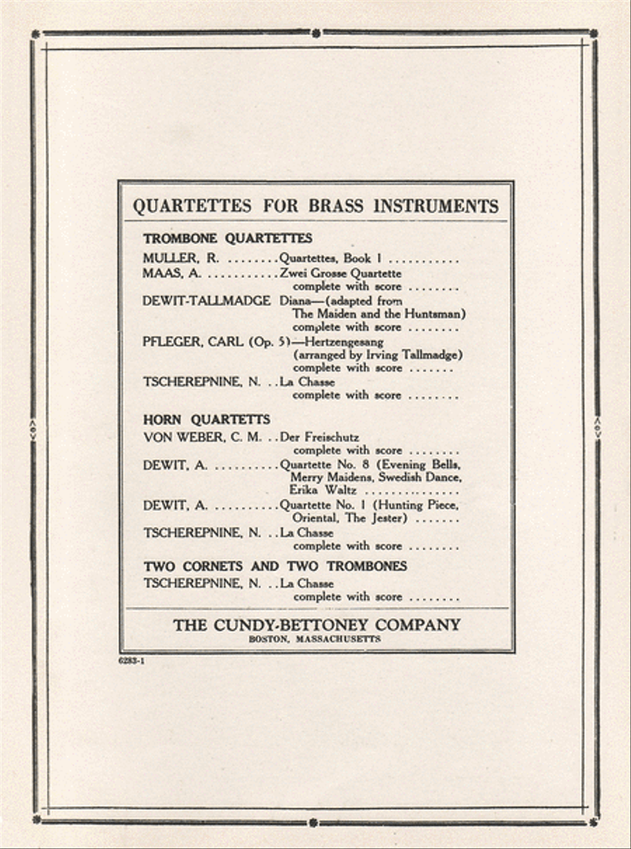 Hertzengesang Hertzengesang Trombone scores gallery preview page 1