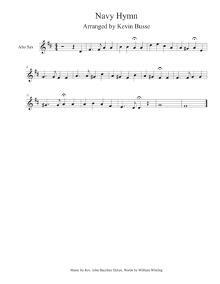 Navy Hymn - Alto Sax