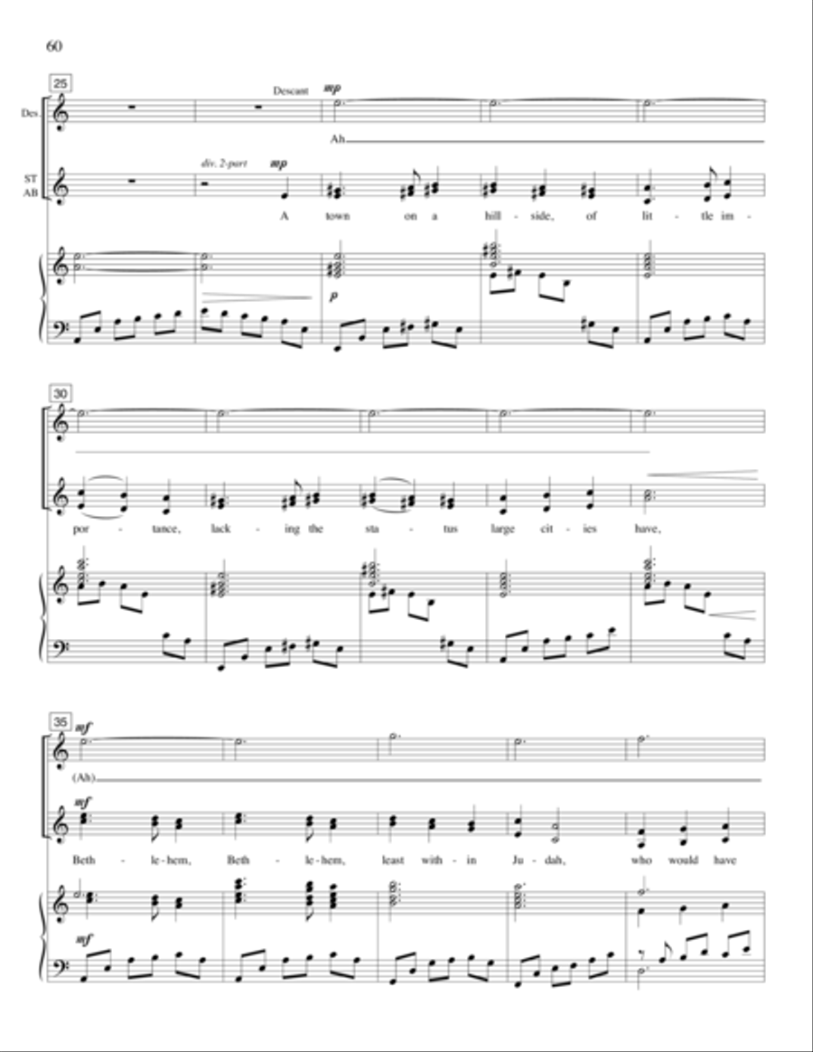 Strange Places (Christmas Pageant) 4-Part scores gallery preview page 37
