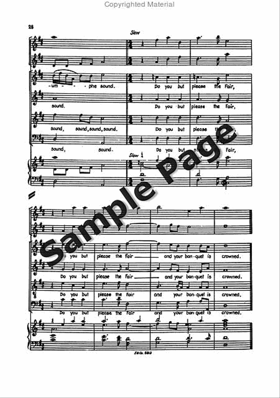 Blow Marriage Ode Full Score Mixed Choir scores gallery preview page 31