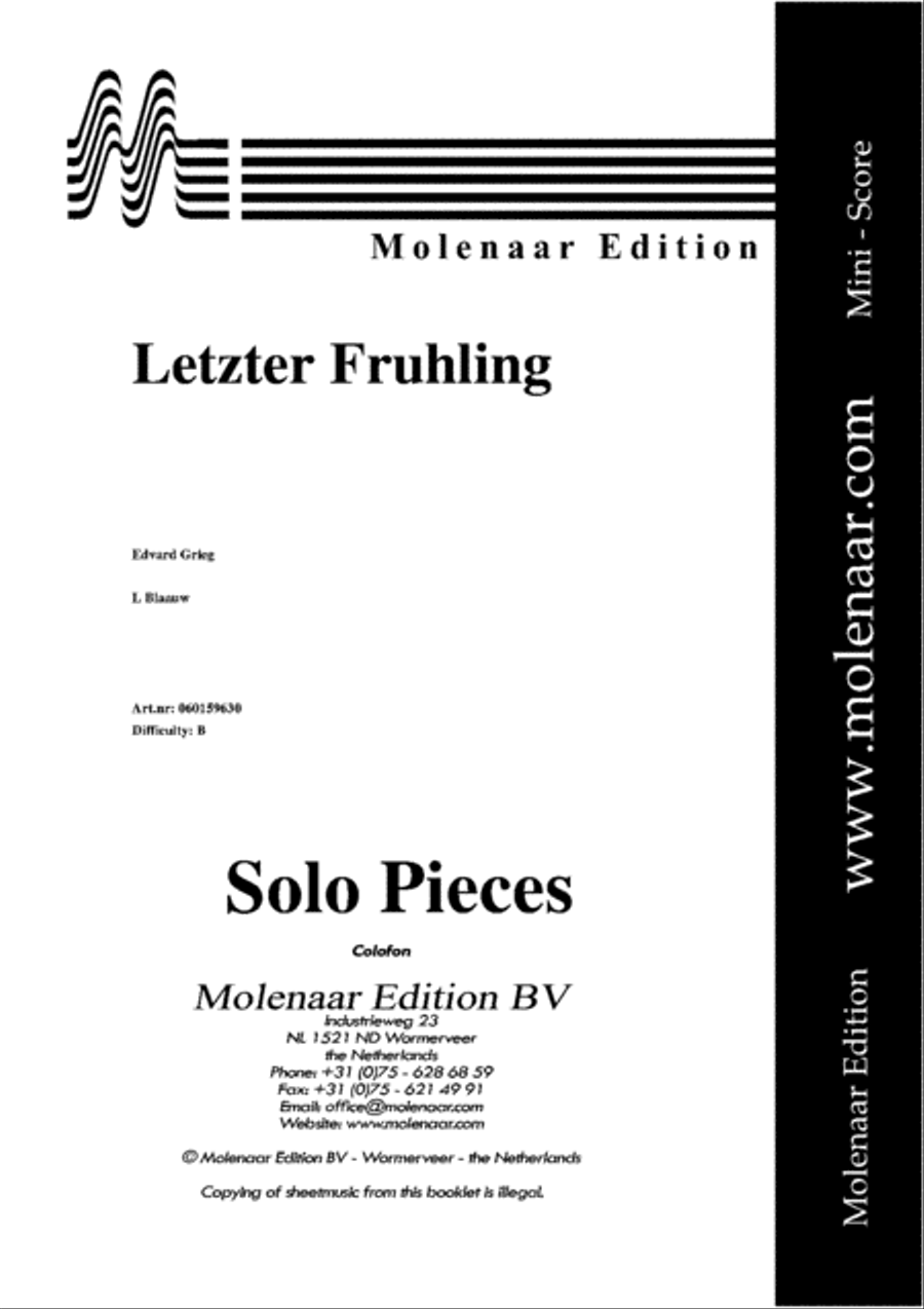 Letzter Fruhling Clarinet scores gallery preview page 2