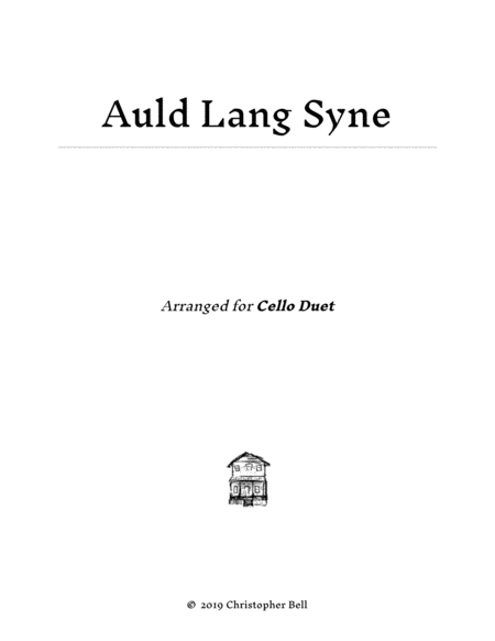 Auld Lang Syne - Easy Cello Duet
