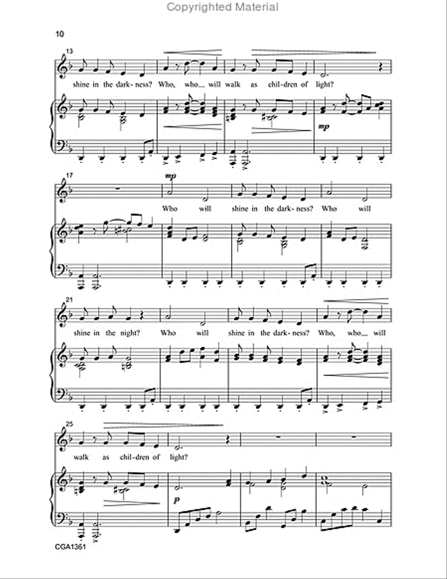 Shine Your Light Shine Your Light Unison Choir scores gallery preview page 6