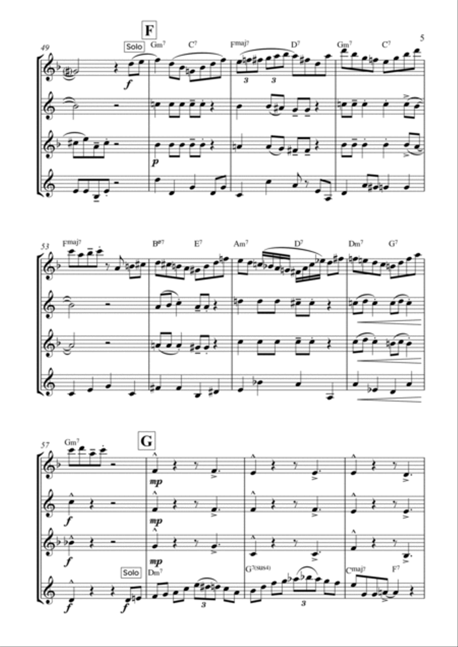 Pure Imagination Woodwind Quartet scores gallery preview page 5