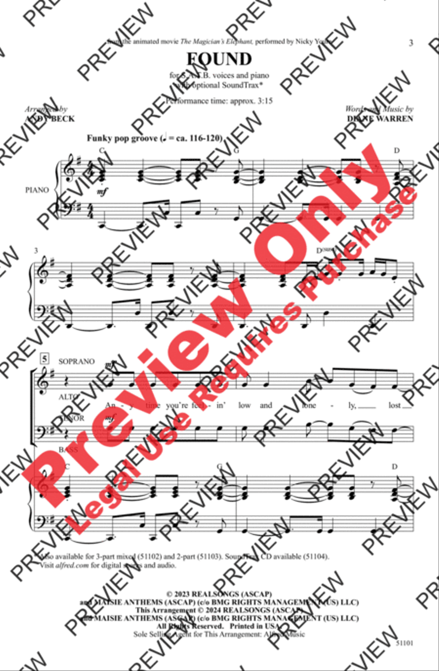 Found Found 4-Part scores gallery preview page 2
