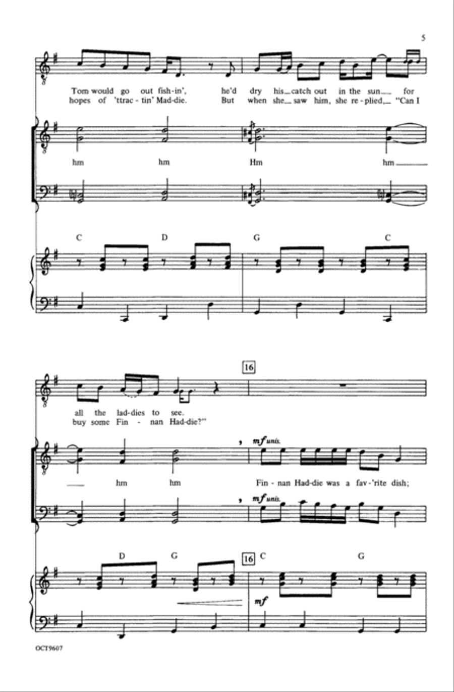 Finnan Haddie (from Celtic Songs) Choir scores gallery preview page 4