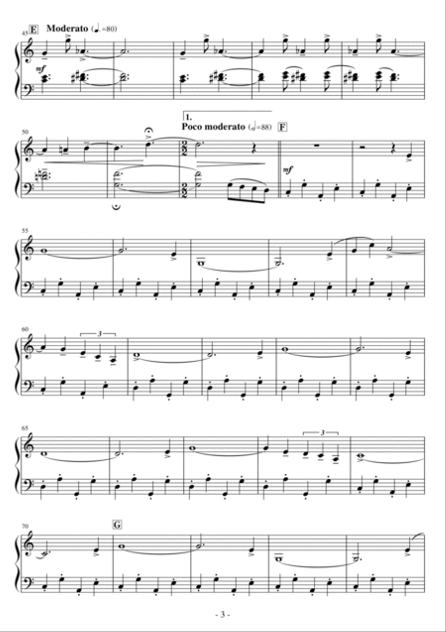 On The Trail On The Trail Easy Piano scores gallery preview page 3