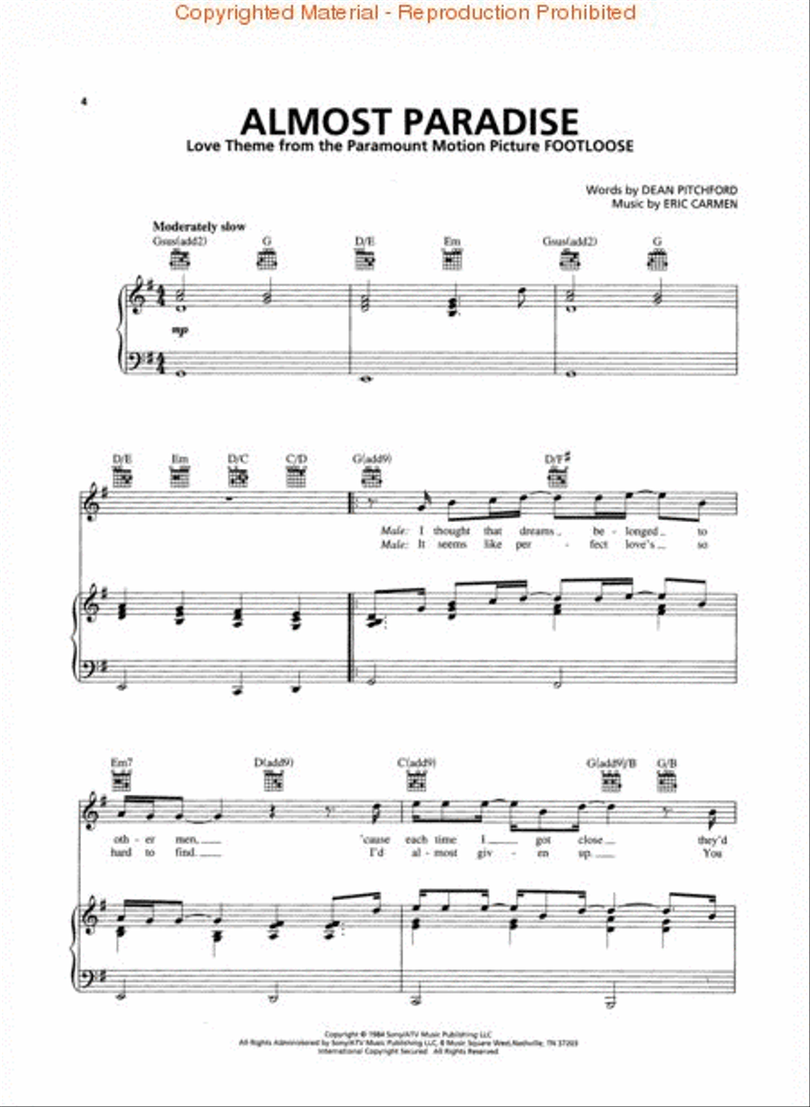 Power Ballads Power Ballads Piano, Vocal, Guitar scores gallery preview page 2